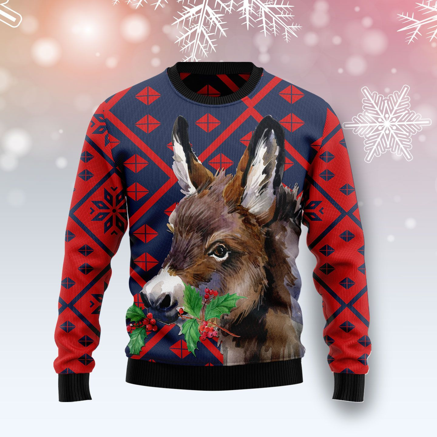 Donkey Ugly Christmas Sweater Ugly Sweater For Men Women