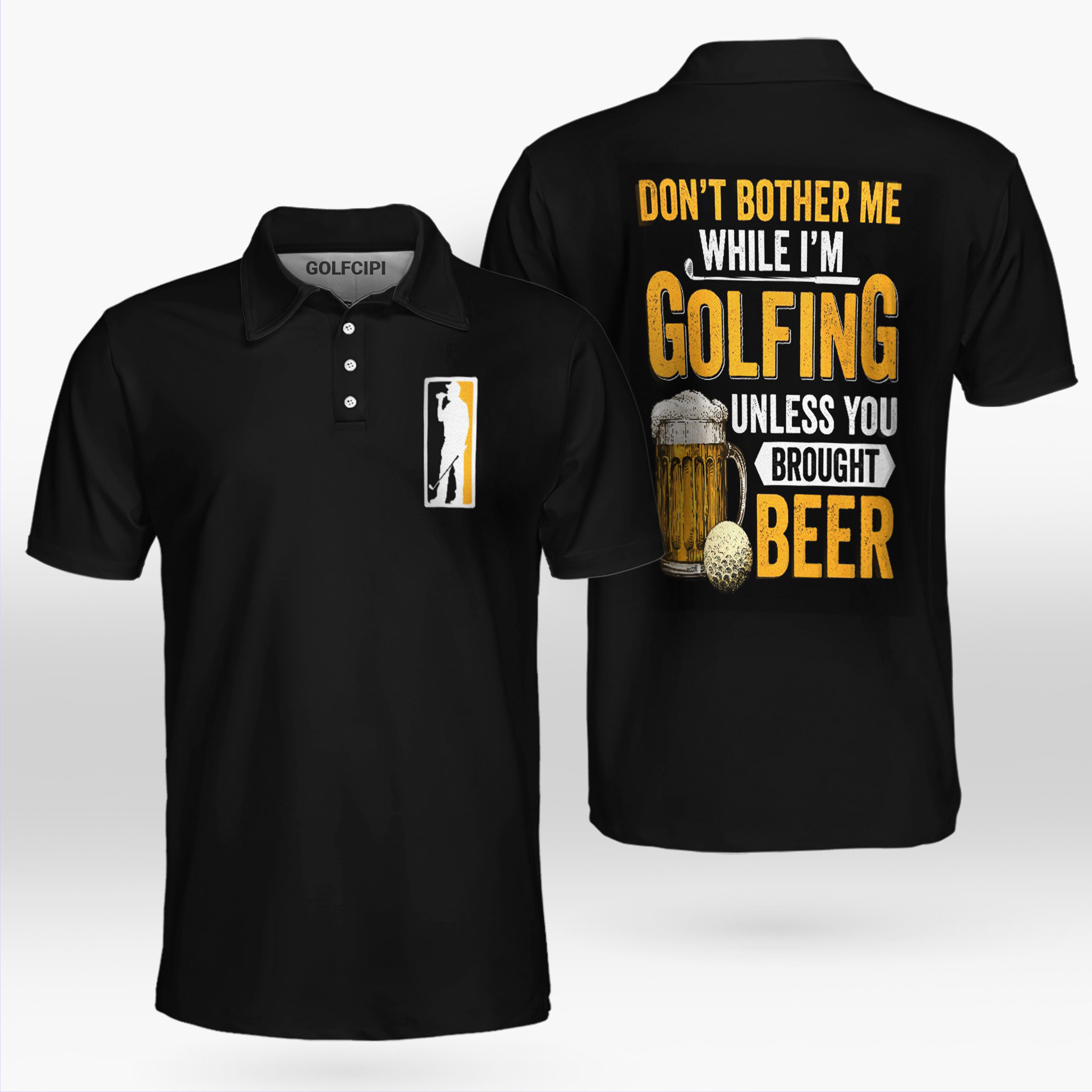 Dont Bother Me Unless You Bring Beer Golf Shirt Golf Shirts Short Sleeve Polo For Men