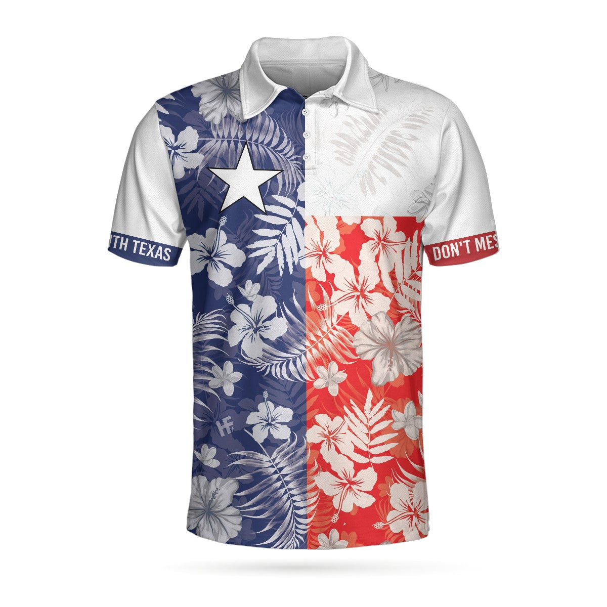 Dont Mess With Texas Flag Tropical Texas Polo Shirt Texas Bluebonnet Shirt For Men