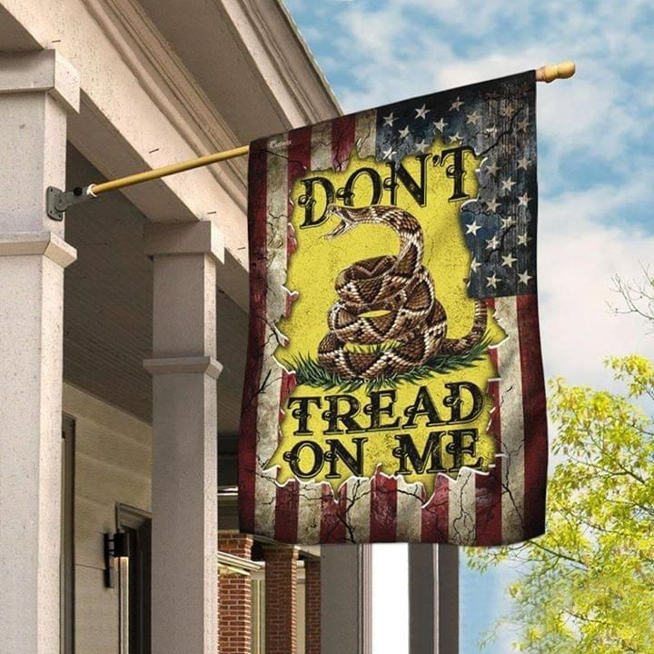 Dont Tread On Me American Libertarian Gadsden Flag Garden Flag House Flag