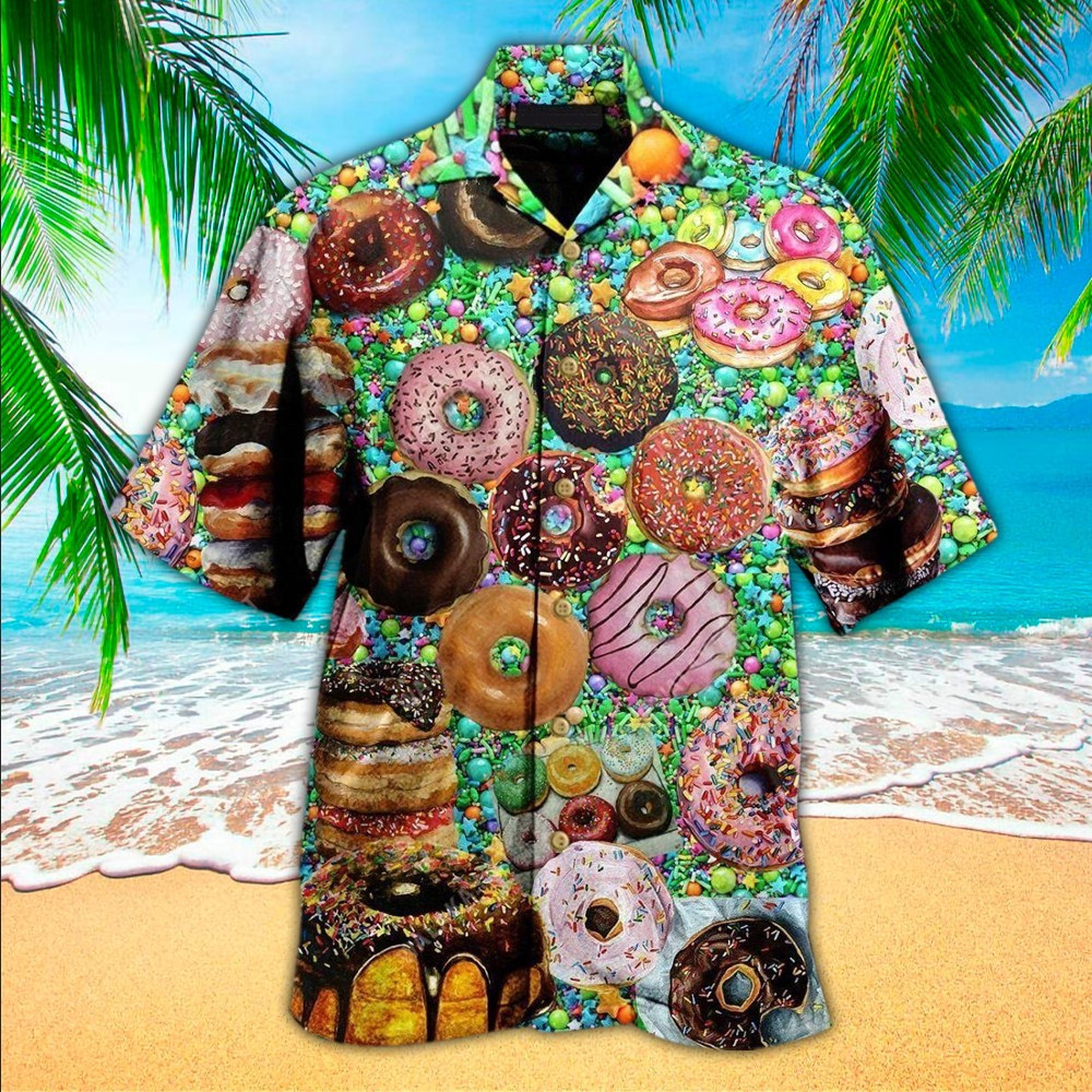 Donut Aloha Shirt Hawaiian Shirt For Donut Lovers Shirt For Men and Women