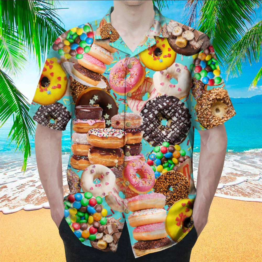 Donut Aloha Shirt Hawaiian Shirt For Donut Lovers Shirt For Men and Women