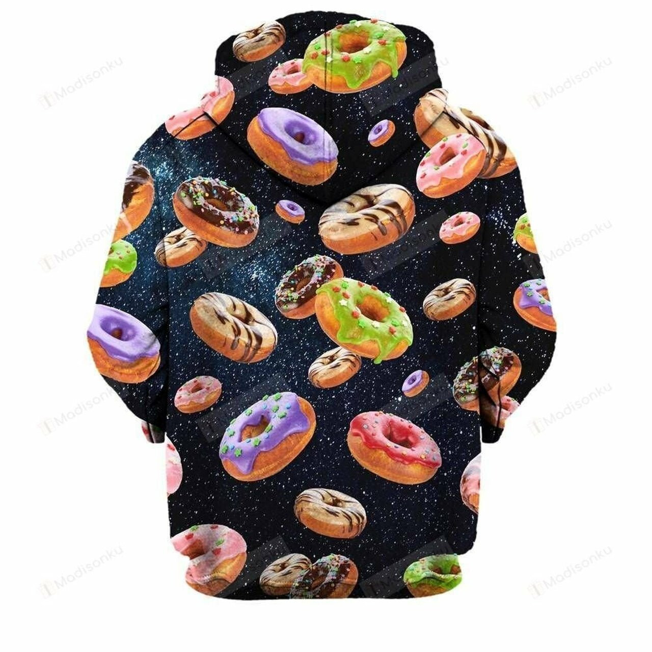 Doughnut And Space 3d All Over Print Hoodie