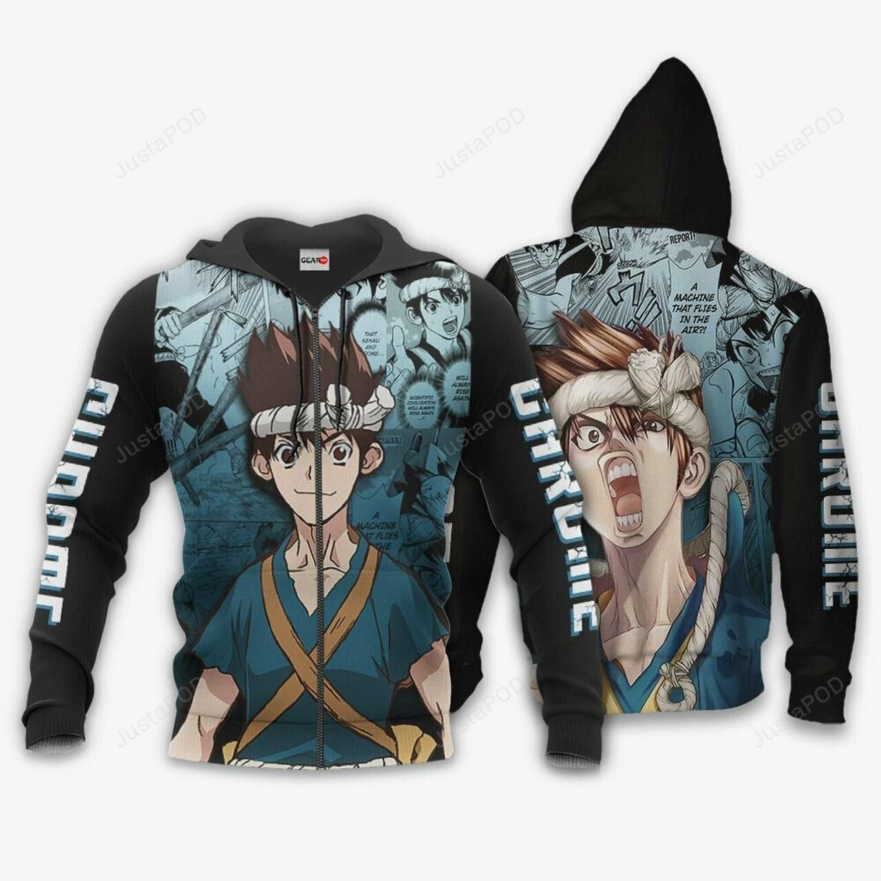 Dr Stone Chrome 3d All Over Print Hoodie
