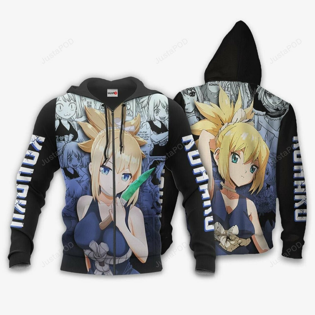 Dr Stone Kohaku 3d All Over Print Hoodie