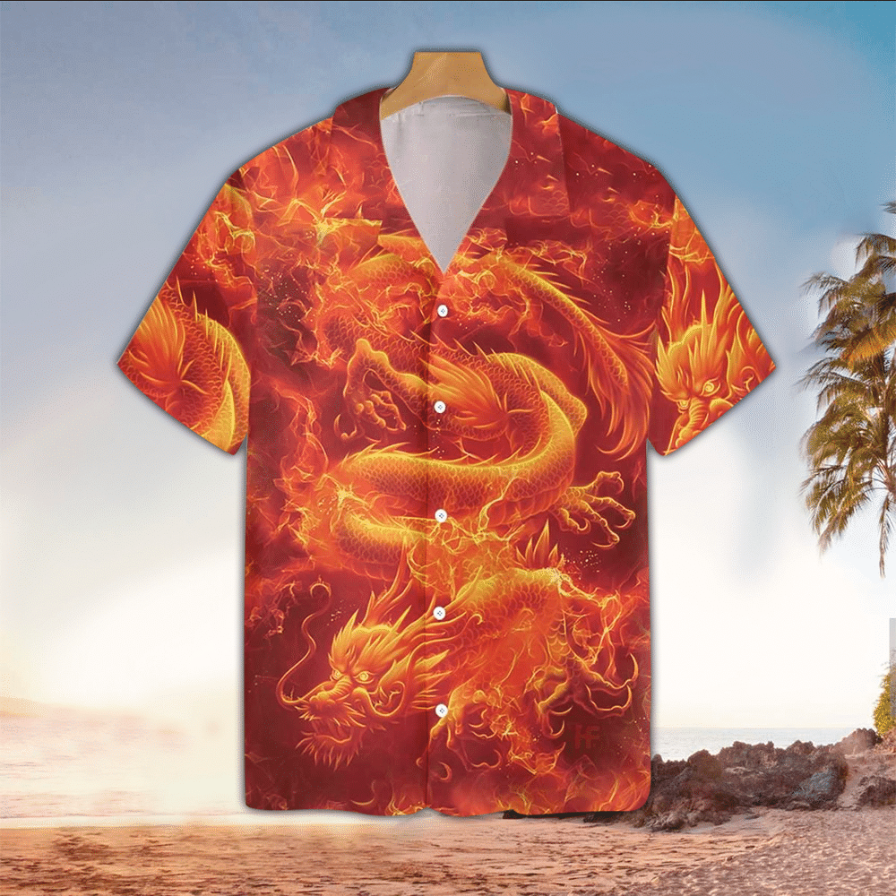 Dragon Aloha Shirt Hawaiian Shirt For Dragon Lovers Shirt For Men and Women