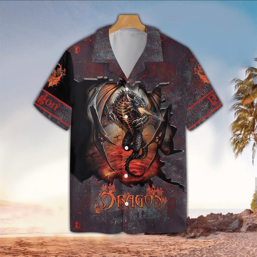 Dragon Aloha Shirt Perfect Hawaiian Shirt For Dragon Lover Shirt For Men and Women