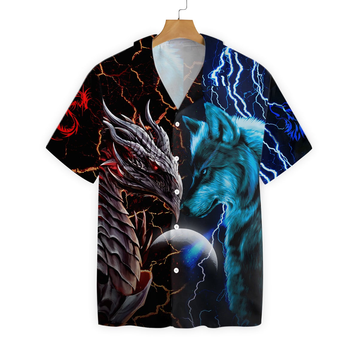 Dragon And Wolf D Hawaiian Shirt