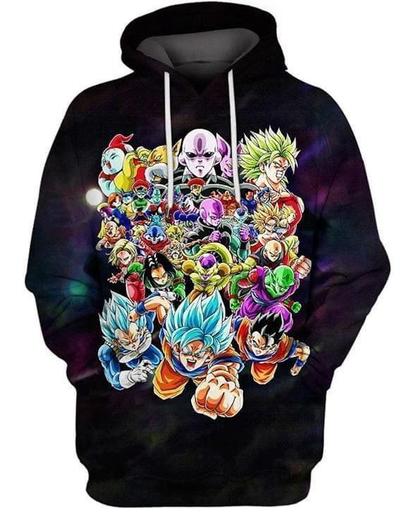 Dragon Ball Super Tournament Of Power Super Saiyan Pullover And Zippered Hoodies Custom 3D Graphic Printed 3D Hoodie All Over Print Hoodie For Men For Women