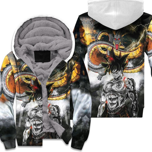 Dragon Ball Z Goku All Printed Style 3D Fleece Hoodie