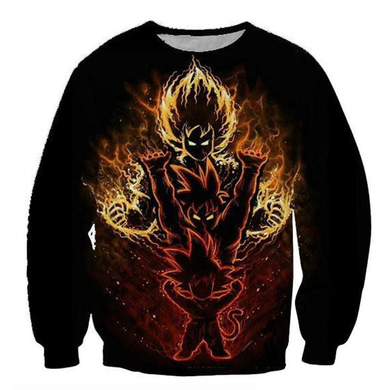 Dragon Ball Z Hoodie - Gokus Evolution Hoodie - Jacket 3D All Over Printed Hoodie