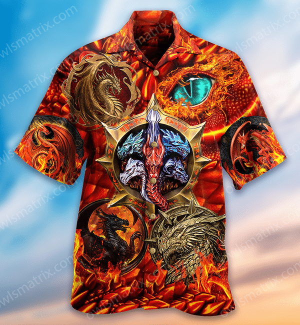 Dragon Fire Love Life Limited - Hawaiian Shirt 32 - Hawaiian Shirt For Men