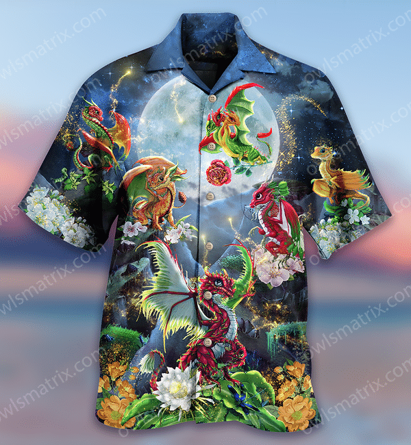Dragon Flowers Love Life Limited - Hawaiian Shirt 5 - Hawaiian Shirt For Men