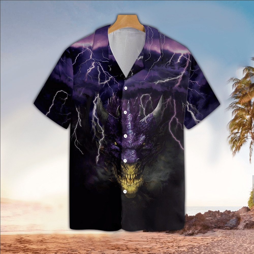 Dragon Hawaiian Shirt Dragon Button Up Shirt For Men and Women