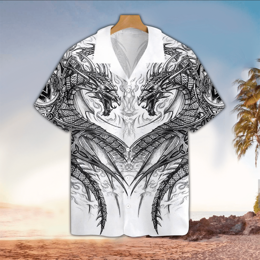 Dragon Hawaiian Shirt Dragon Button Up Shirt For Men and Women