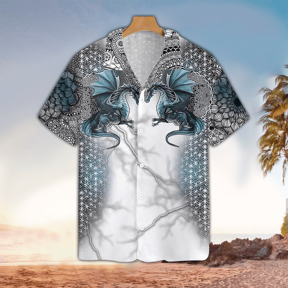 Dragon Hawaiian Shirt Dragon Button Up Shirt For Men and Women