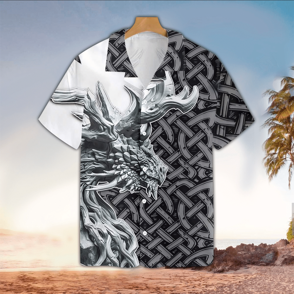 Dragon Hawaiian Shirt Dragon Button Up Shirt For Men and Women