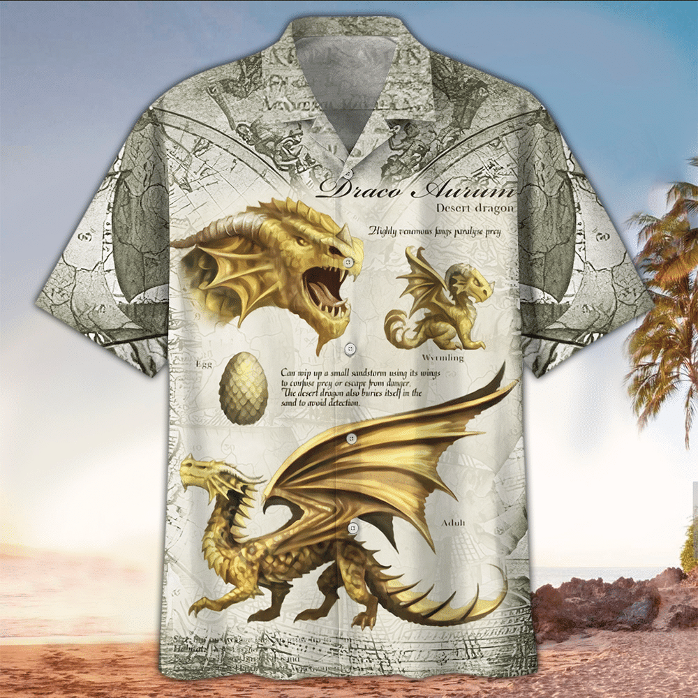 Dragon Hawaiian Shirt Dragon Lover Gifts Shirt For Men and Women