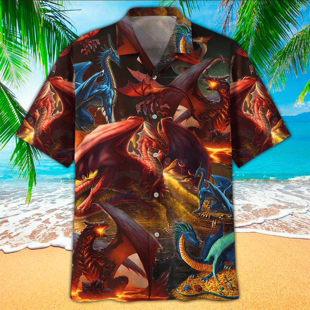 Dragon Hawaiian Shirt Perfect Dragon Clothing Shirt For Men and Women