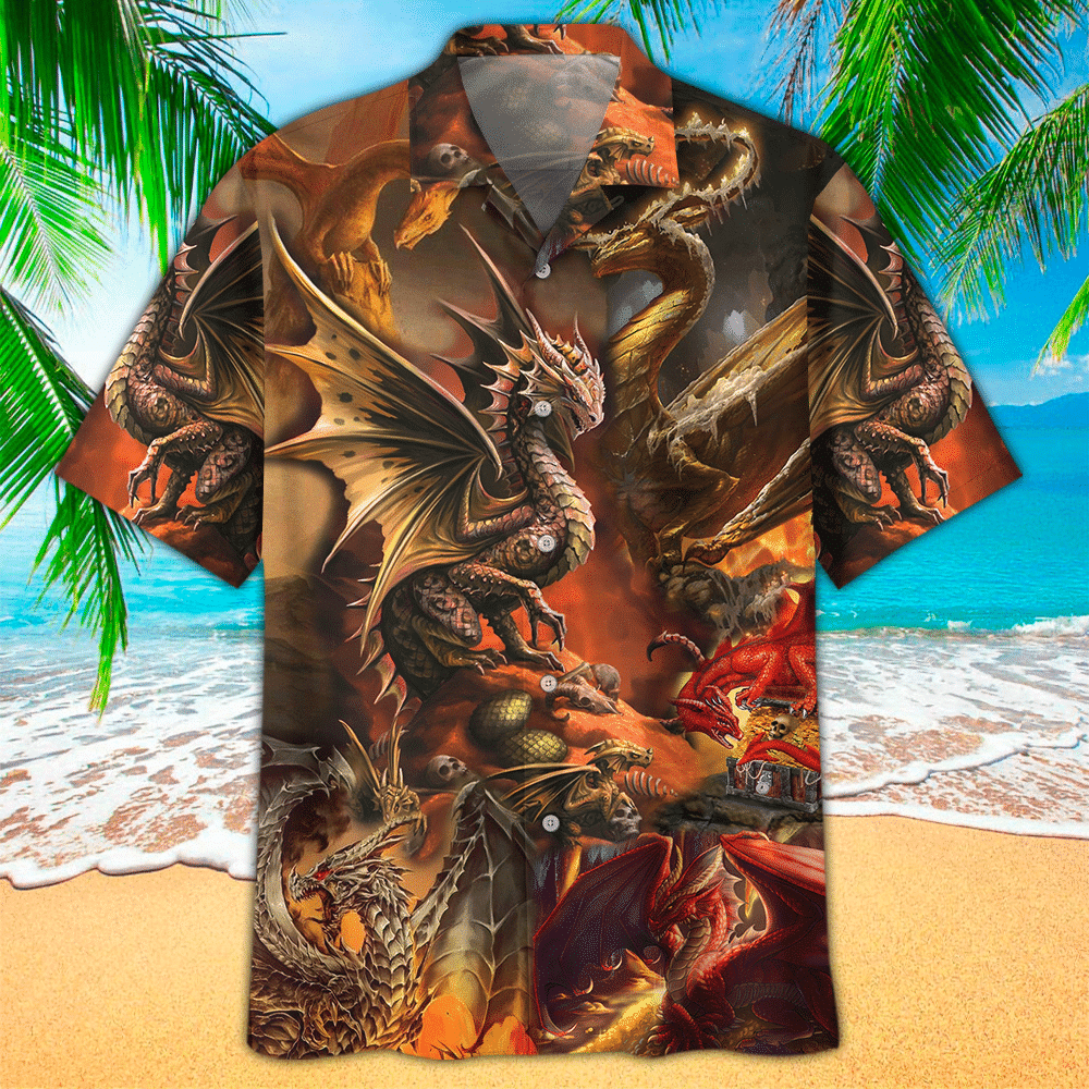 Dragon Hawaiian Shirt Perfect Dragon Clothing Shirt For Men and Women