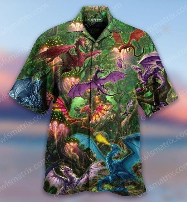 Dragon Love Life Style Limited Edition - Hawaiian Shirt 1 - Hawaiian Shirt For Men
