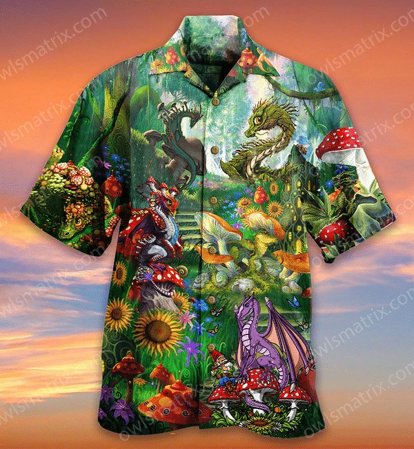 Dragon Mushroom Love Life Limited - Hawaiian Shirt 10 - Hawaiian Shirt For Men