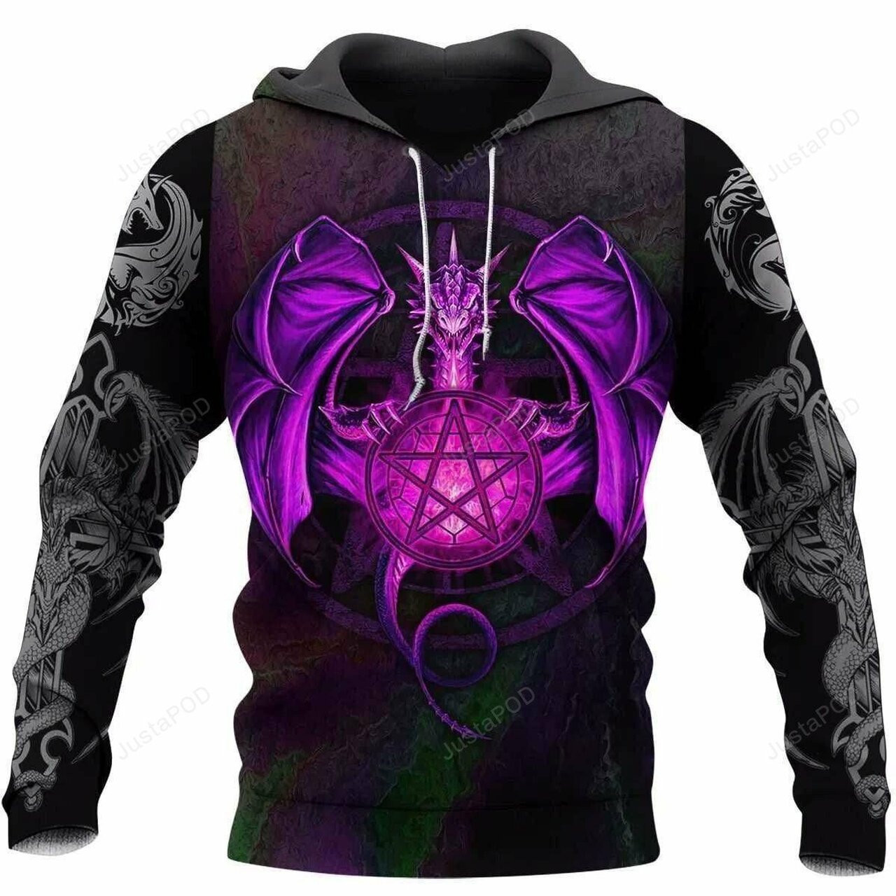 Dragon Purple 3d All Print Hoodie