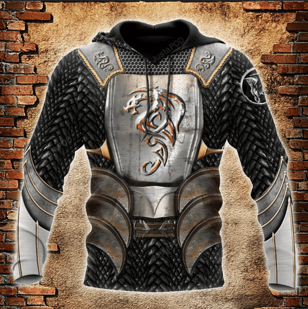 Dragon Silver Armors 3d All Print Hoodie