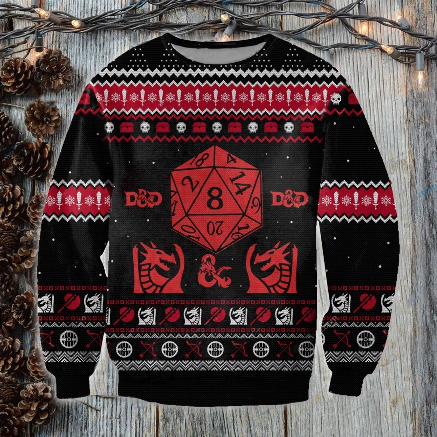 Dragon Ugly Christmas Sweater, Ugly Sweater For Men Women, Holiday Sweater