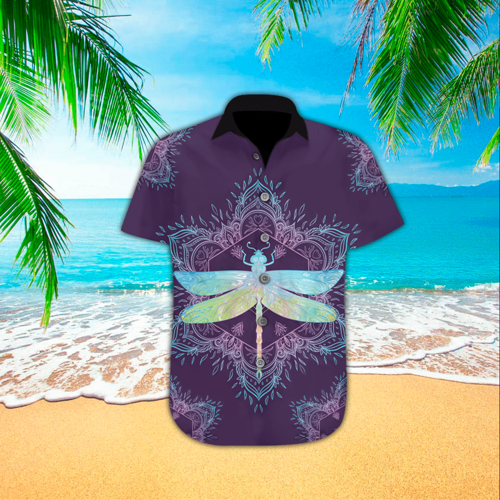 Dragonfly Aloha Hawaii Shirt Perfect Hawaiian Shirt For Dragonfly Lover Shirt for Men and Women