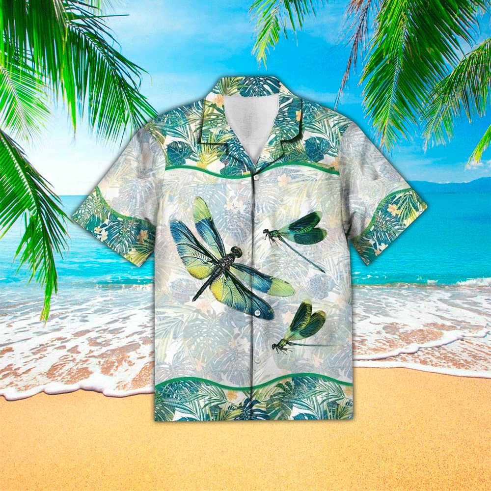 Dragonfly Aloha Shirt Hawaiian Shirt For Dragonfly Lovers Shirt for Men and Women