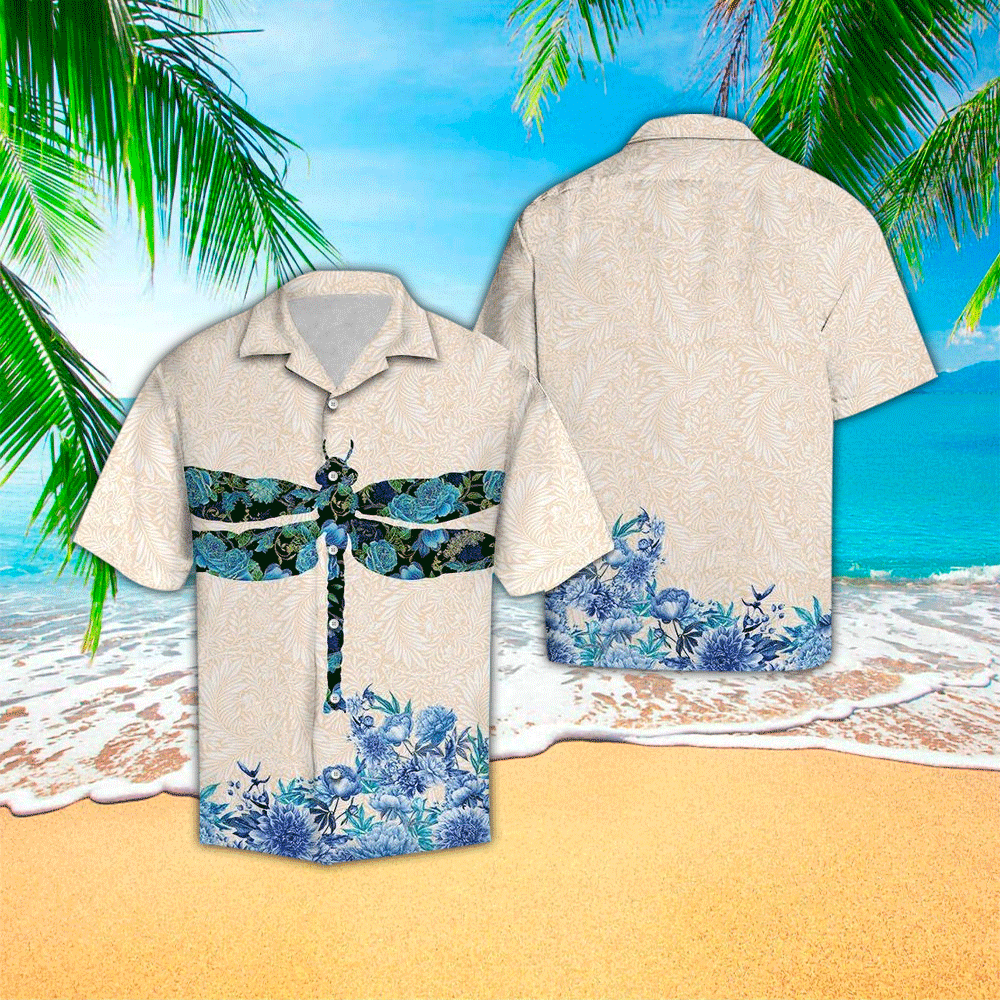 Dragonfly Aloha Shirt Hawaiian Shirt For Dragonfly Lovers Shirt for Men and Women