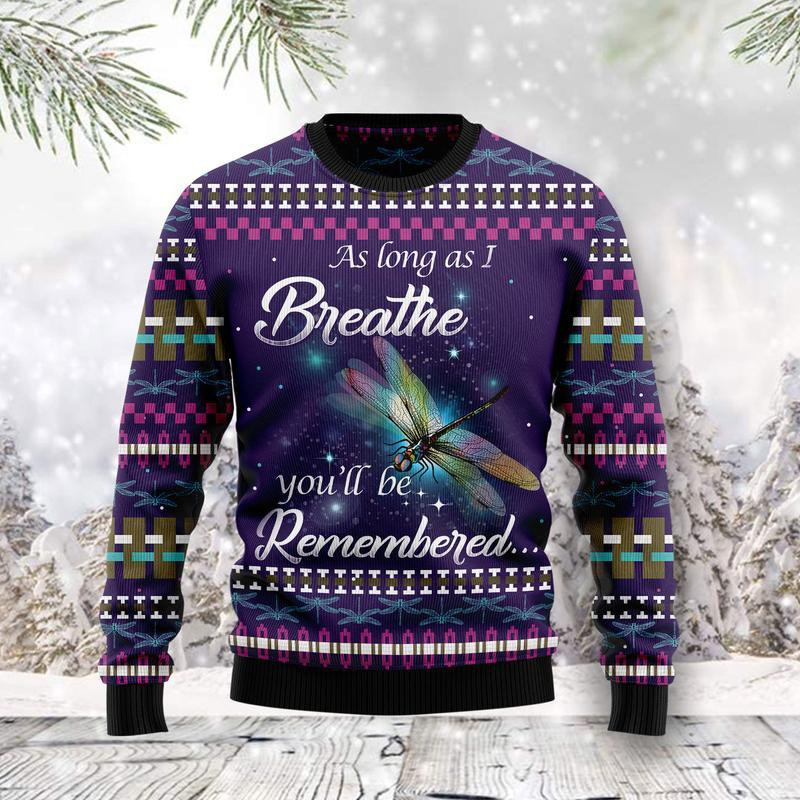 Dragonfly Angel Ugly Christmas Sweater Ugly Sweater For Men Women