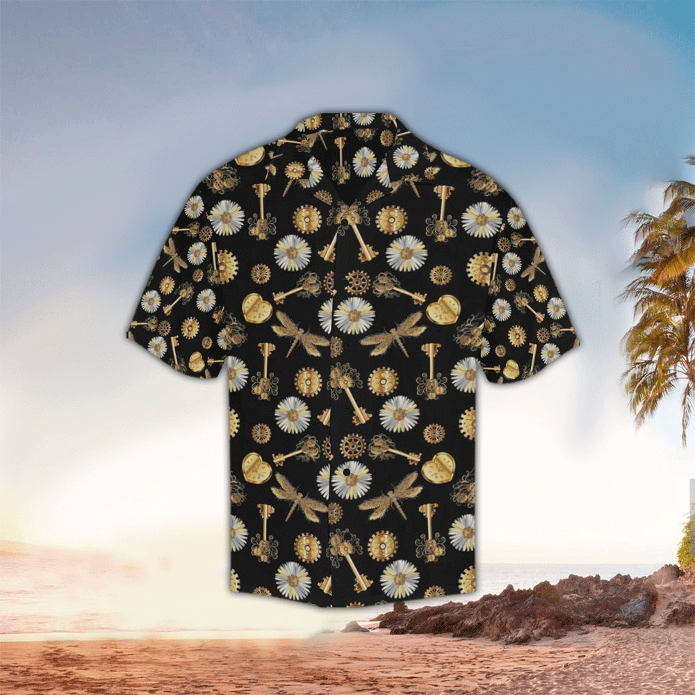 Dragonfly Hawaiian Shirt For Men Dragonfly Lover Gifts Shirt for Men and Women