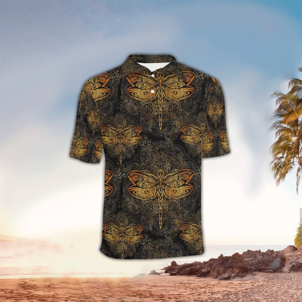 Dragonfly Hawaiian Shirt For Men Dragonfly Lover Gifts Shirt for Men and Women