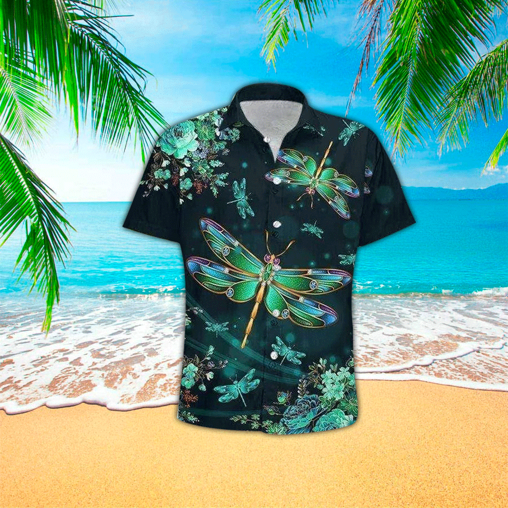 Dragonfly Shirt Dragonfly Hawaiian Shirt For Dragonfly Lovers Shirt for Men and Women