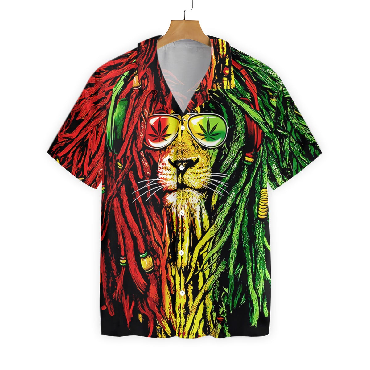 Dreadlocks Rasta Lion Hawaiian Shirt