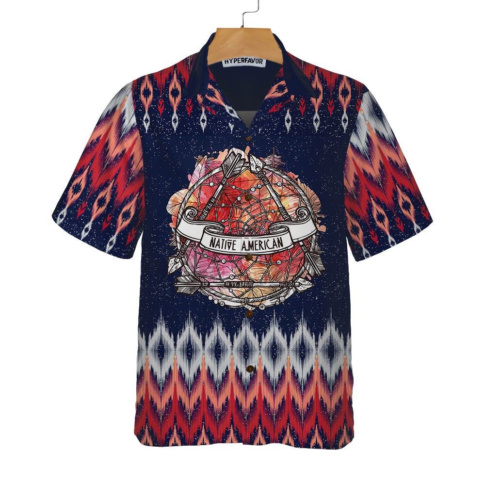Dreamcatcher And Arrow Tribal Legend In Boho Style Hawaiian Shirt Unique Native American Shirt For Men And Women