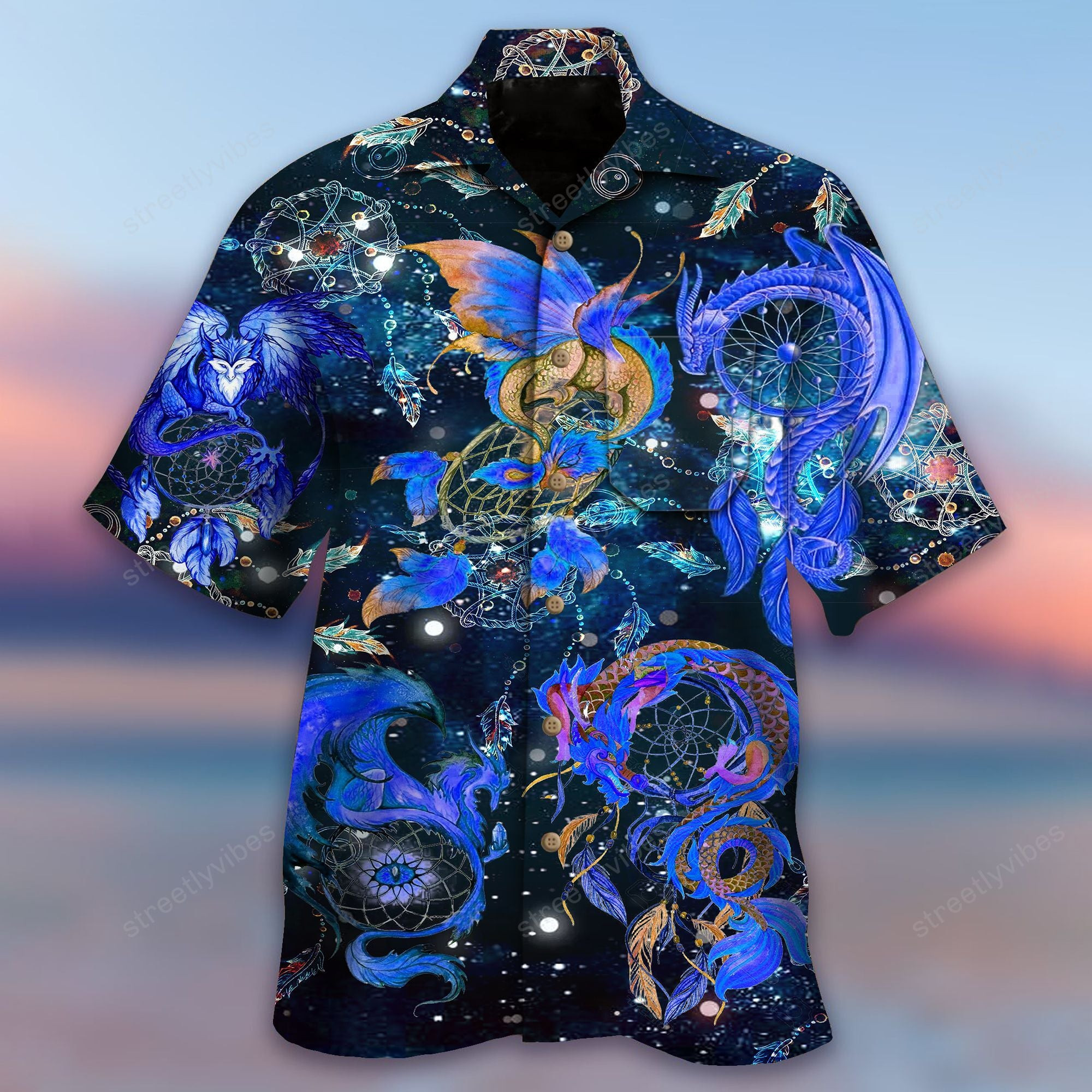 Dreamcatcher Dragon Hawaiian Shirt Hawaiian Shirt For Men