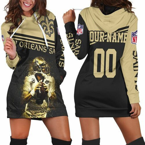 Drew Brees Legend New Orleans Saints 2020 Nfl Season Personalized Hoodie Dress Sweater Dress Sweatshirt Dress