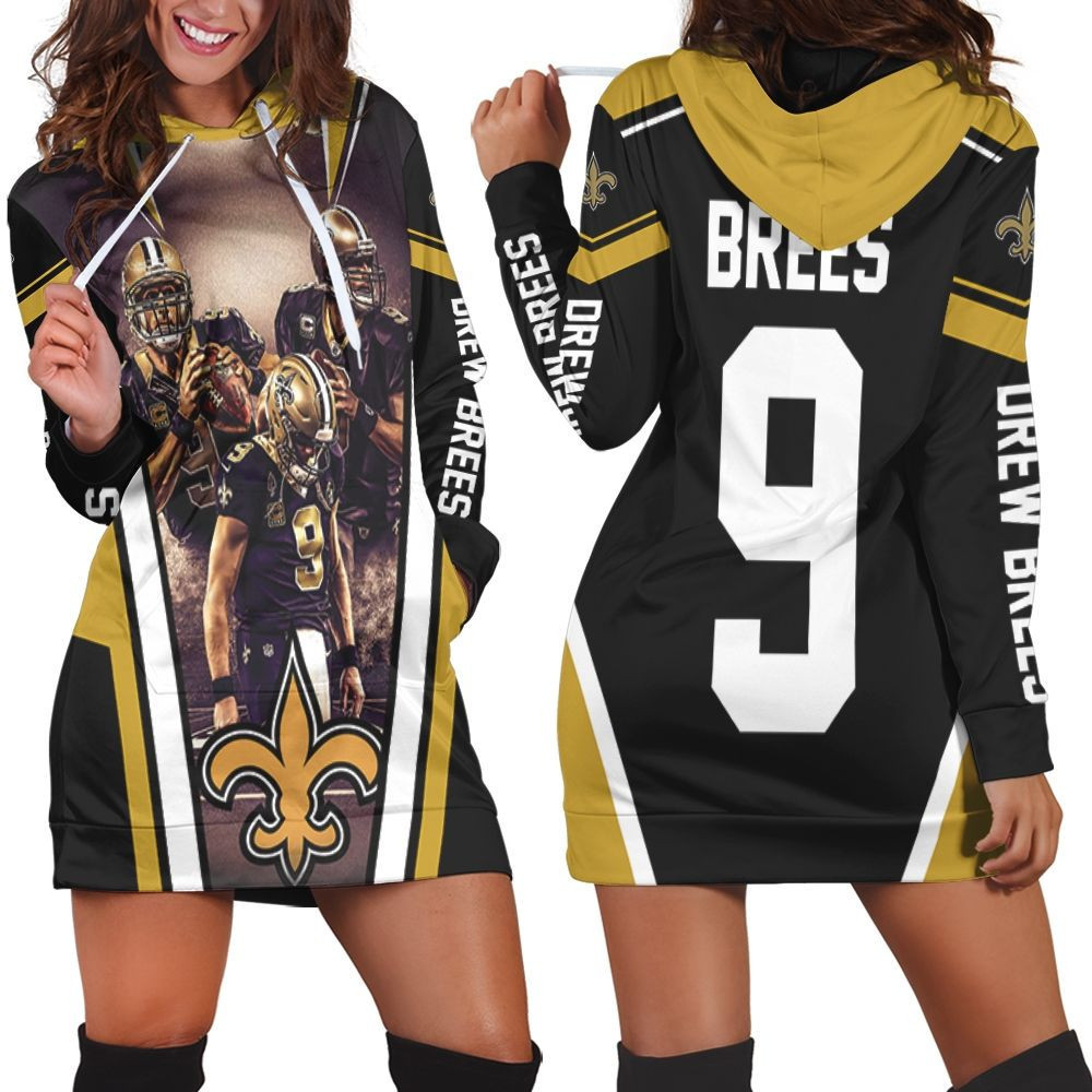 Drew Brees New Orleans Saints 3d Hoodie Dress Sweater Dress Sweatshirt Dress
