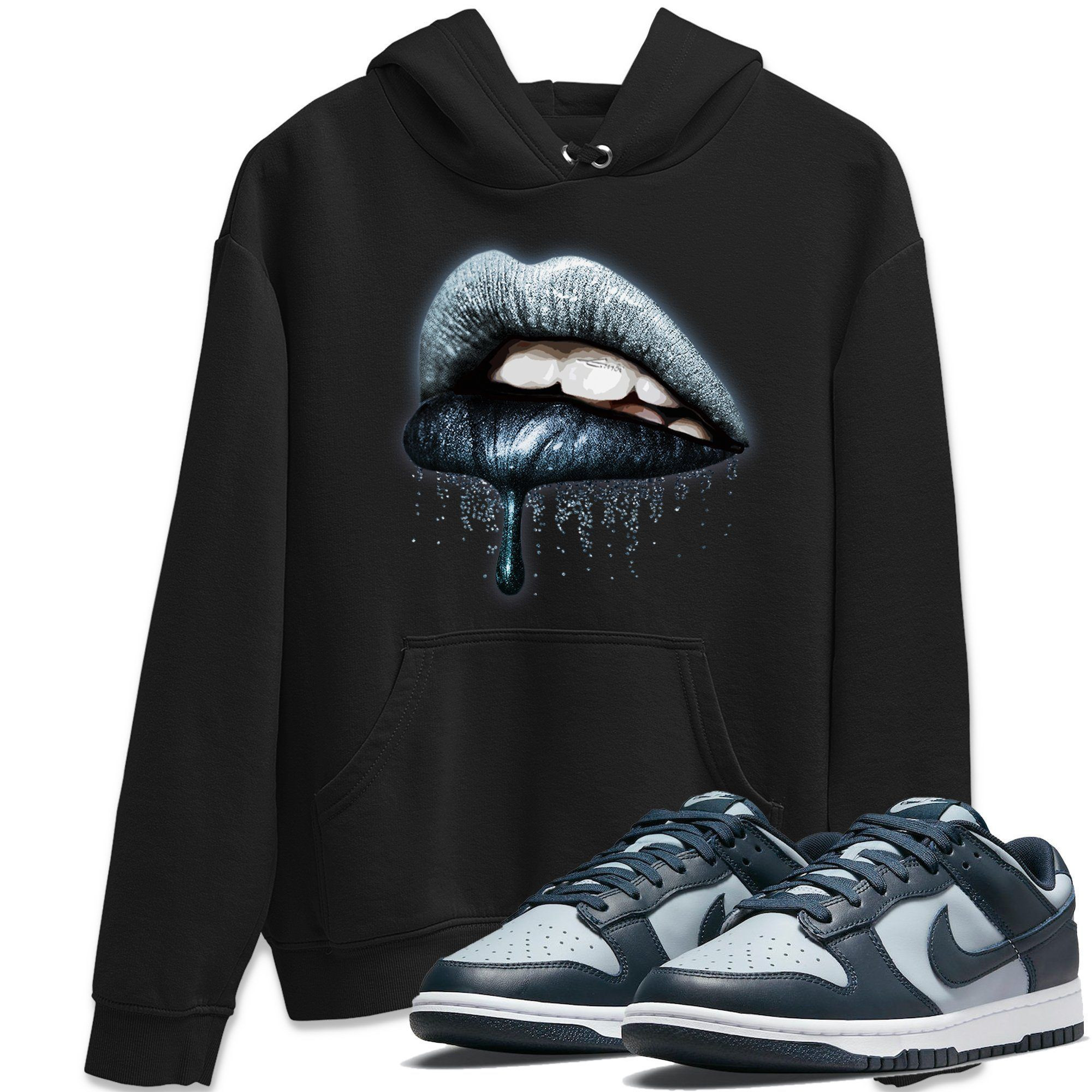 Dripping Lips Hoodie - Nike Dunk Championship Grey Outfit