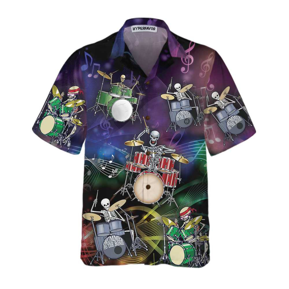 Drummer To The Bone Hawaiian Shirt Cool Drum Shirt Best Gift For Drummers