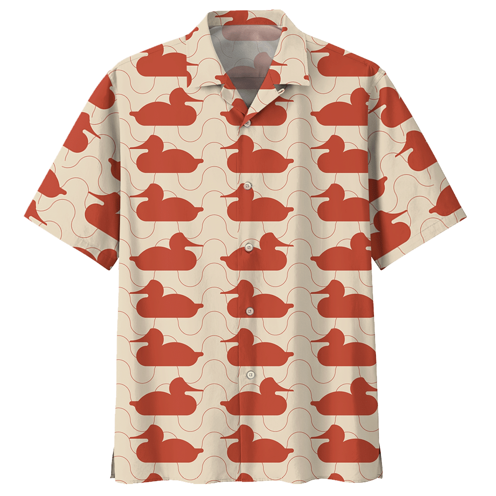 Duck Hawaiian Shirt Colorful Short Sleeve Summer Beach Casual Shirt For Men And Women