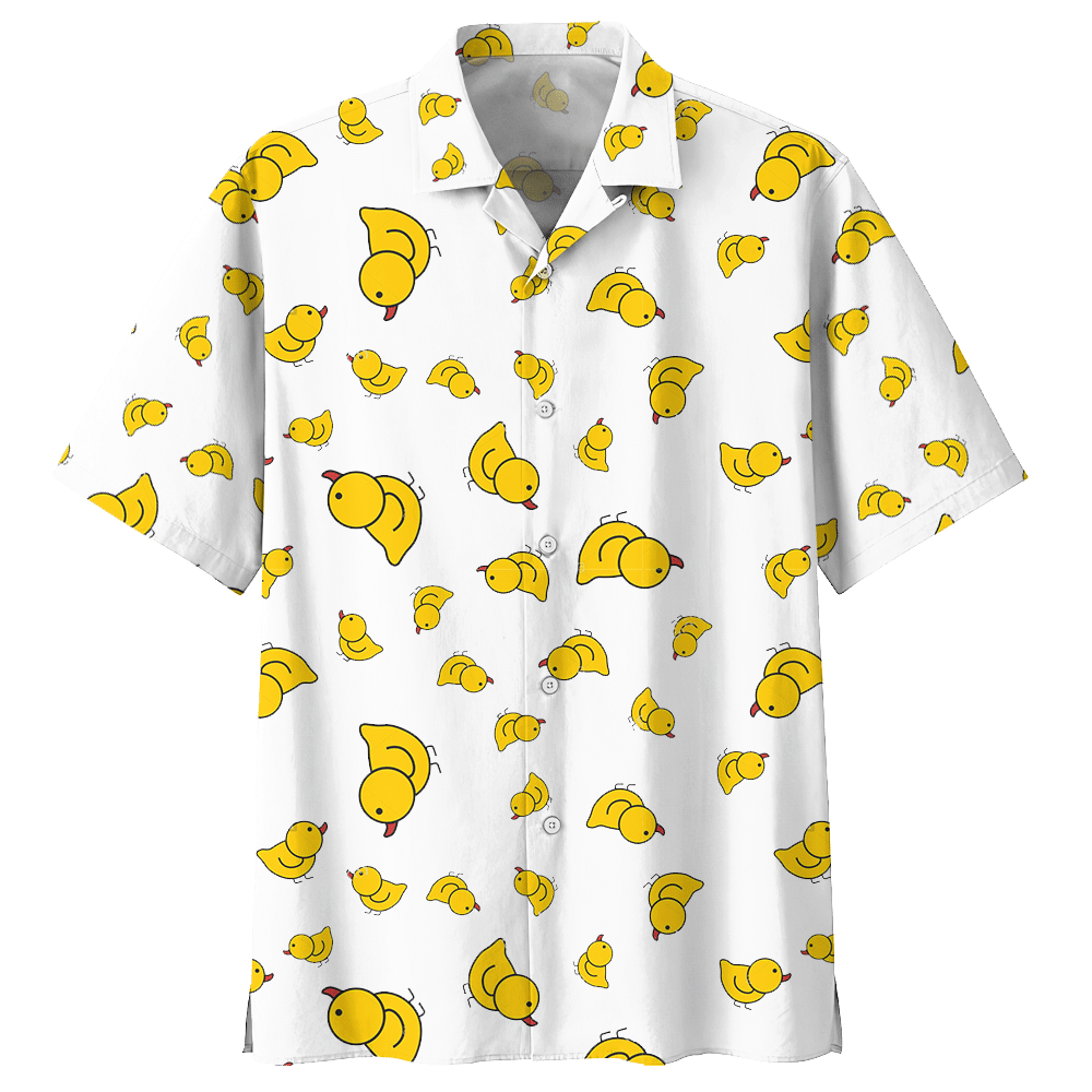 Duck Hawaiian Shirt Colorful Short Sleeve Summer Beach Casual Shirt For Men And Women