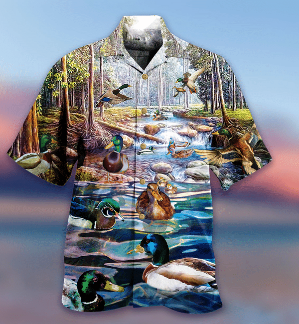 Ducks Love Lake And Fly Limited Edition - Hawaiian Shirt - Hawaiian Shirt For Men, Hawaiian Shirt For Women, Aloha Shirt