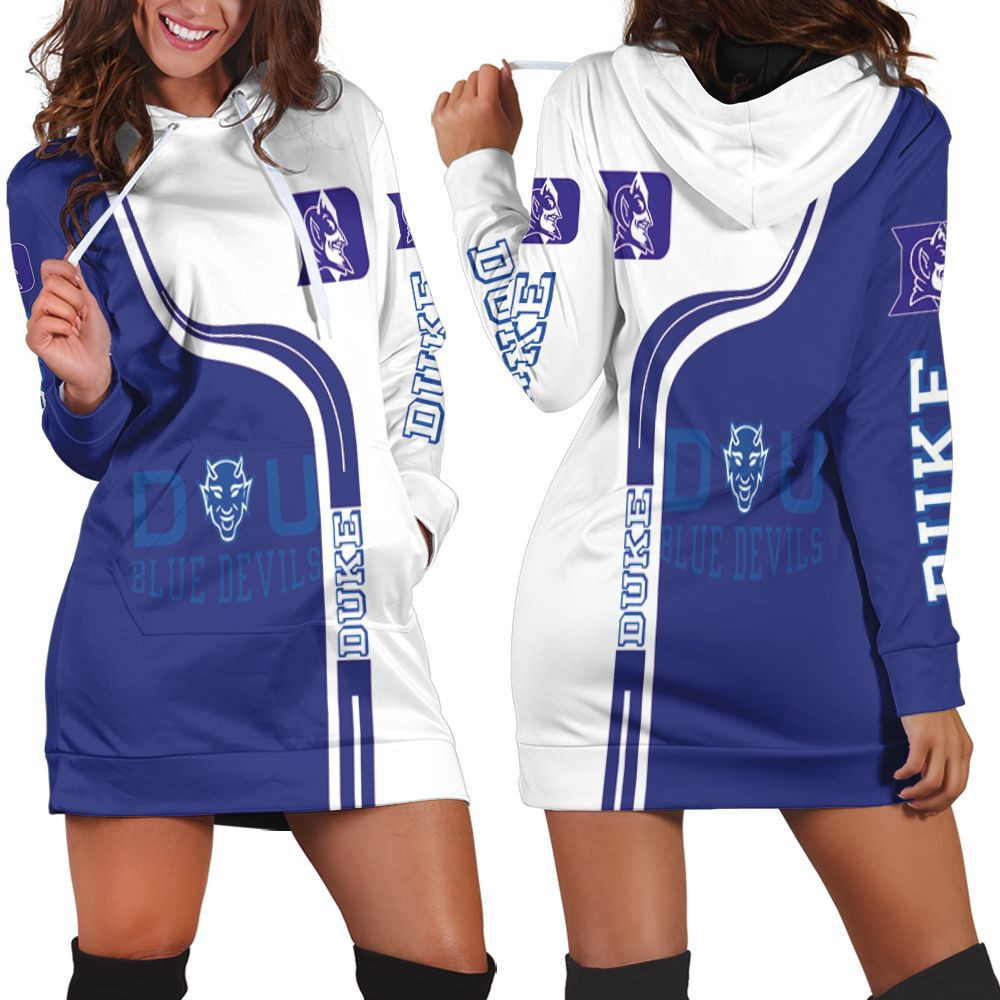 Duke Blue Devils Ncaa For Devils Fan 3d Hoodie Dress Sweater Dress Sweatshirt Dress