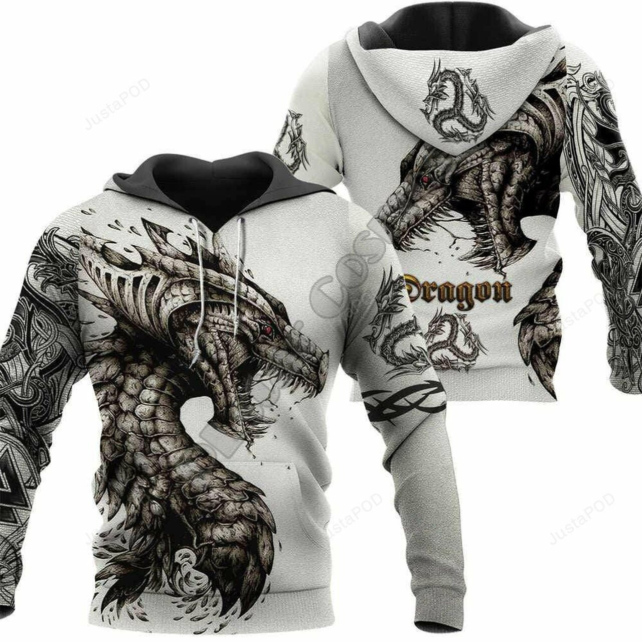 Dungeon Dragon Brown 3d All Print Hoodie