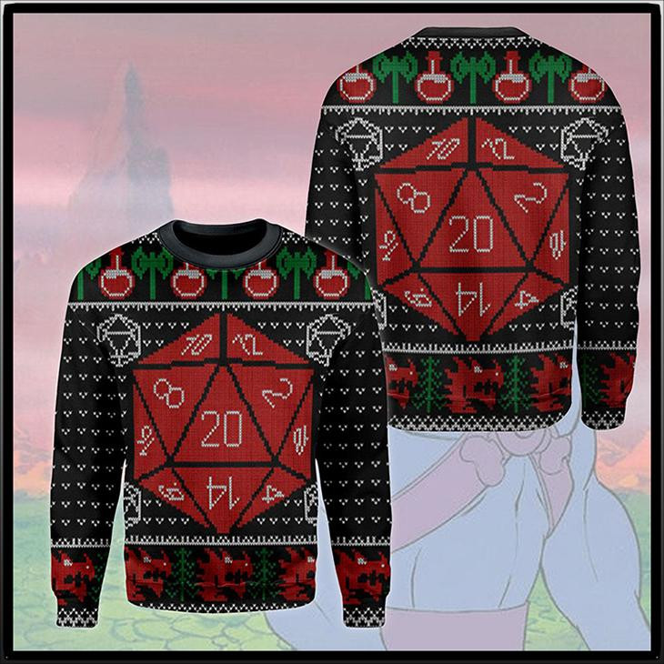 Dungeons And Dragons Ugly Christmas Sweater Ugly Sweater For Men Women