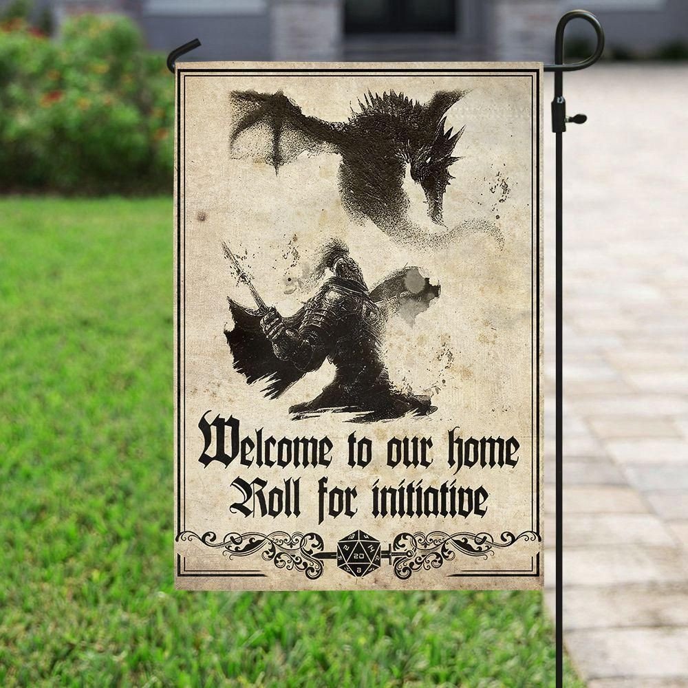 Dungeons And Dragons Welcome Home Garden Flag House Flag